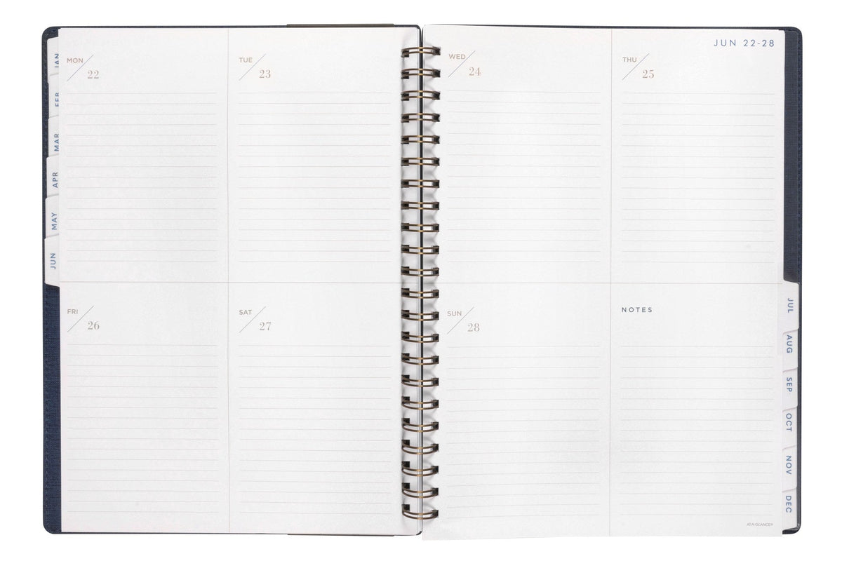 At-A-Glance Signature Diary 2027 A4 Week To View Navy