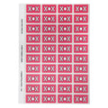 Avery Alphabetical X Side Tab Colour Coding Label 25 x 42mm Pink 240 Pack