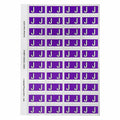 Avery Alphabetical J Side Tab Colour Coding Label 25 x 42mm Purple 240 Pack