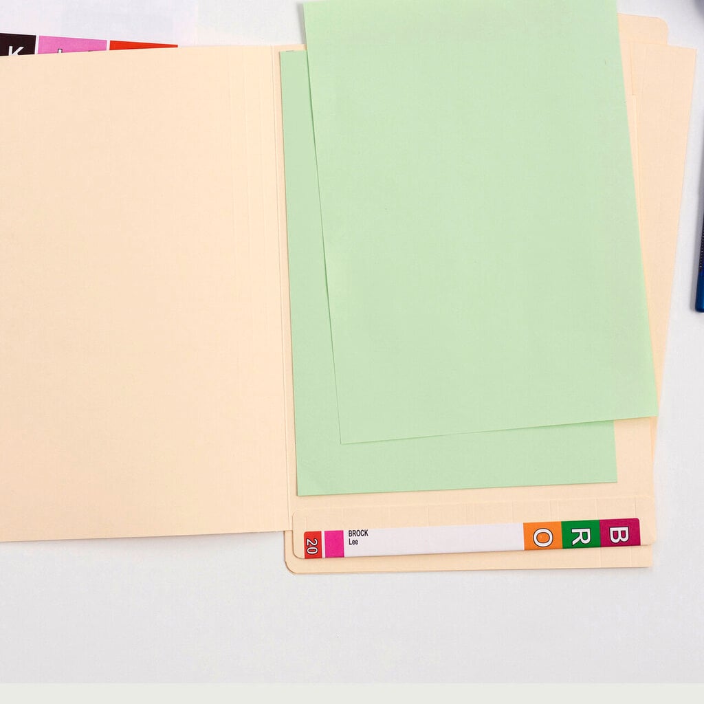Avery Buff Shelf Lateral File Foolscap 242 x 367mm Box 100