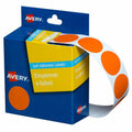 Avery Orange Circle Dispenser Labels 24mm Removable 500 Pack