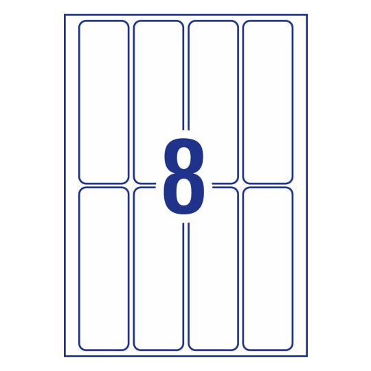 Avery Erasable Multi-Use Removable Labels A6 73 x 22.2mm Pack 24