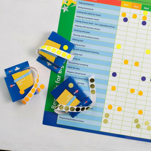 Avery Gold Circle Dispenser Labels 24mm Removable 250 Pack