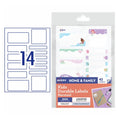Avery Kids Durable Labels Mermaid Pack 42