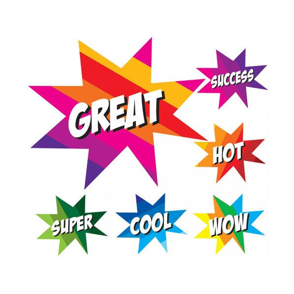 Avery Merit Stickers Wow Stars 45mm Diameter 50 Pack