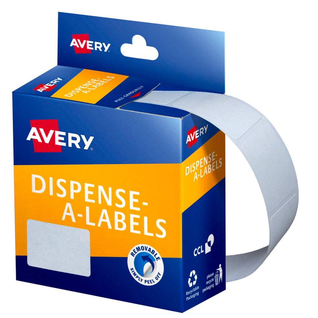 Avery White Dispenser Labels Rectangle 32 x 24mm 420 Pack