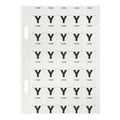 Avery Alphabetical Y Top Tab Colour Coding Label 20 x 30mm White 150 Pack