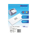 Unistat 38936 Multipurpose Labels 98 x 25.4mm 20UP 100 Sheets 2000 Labels