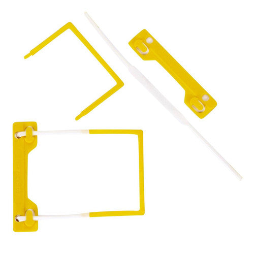 Avery Yellow Unitube File Fastener 3 Piece Set 500 Pack