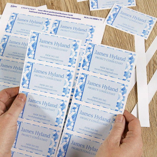 Avery White Quick and Clean Laser and Inkjet Business Card Matt 200gsm 10UP