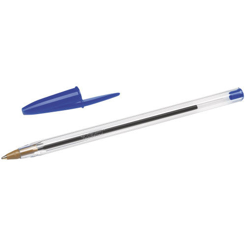 BIC Cristal Ballpoint Pens Medium Blue Box of 12