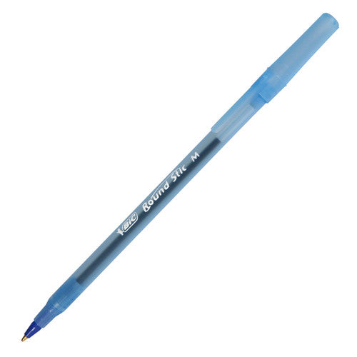 BIC Round Stic Ballpoint Pen Medium 1.0mm Blue Box of 12