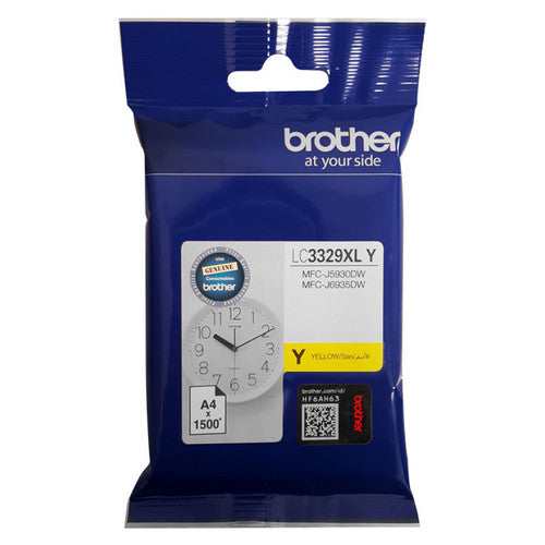 Brother LC3329XLY Super High Yield Ink Cartridge 1500 Pages Yellow