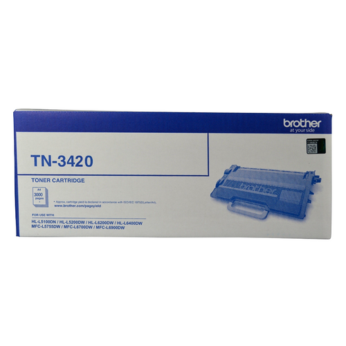 Brother TN3420 Standard Yield Toner Cartridge 3000 Pages Black