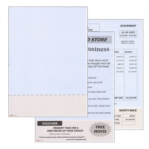 Bala A4 Plain with Horizontal Perforation at 59mm White 210 x 296mm 80gsm Ream of 500