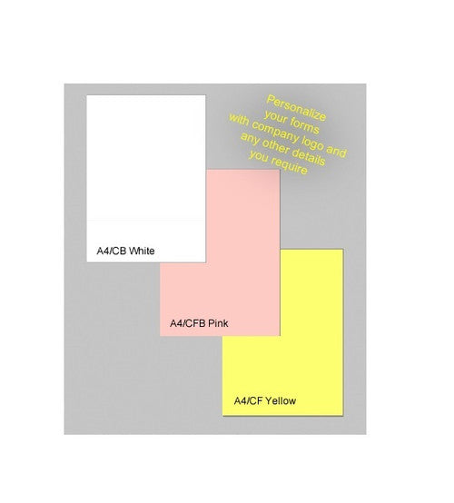 Bala A4 Laser Carbonless Middle Copy 80gsm White Carbon Front and Back Ream of 500