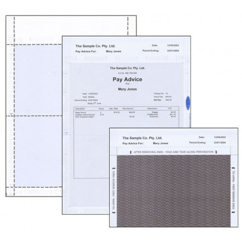 Bala A4 Laser Pressure Seal Pay Advice Envelope V Fold Ream of 1000