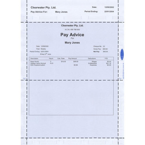 Bala A4 Laser Self Seal Pay Advice Envelope V Fold Ream of 500
