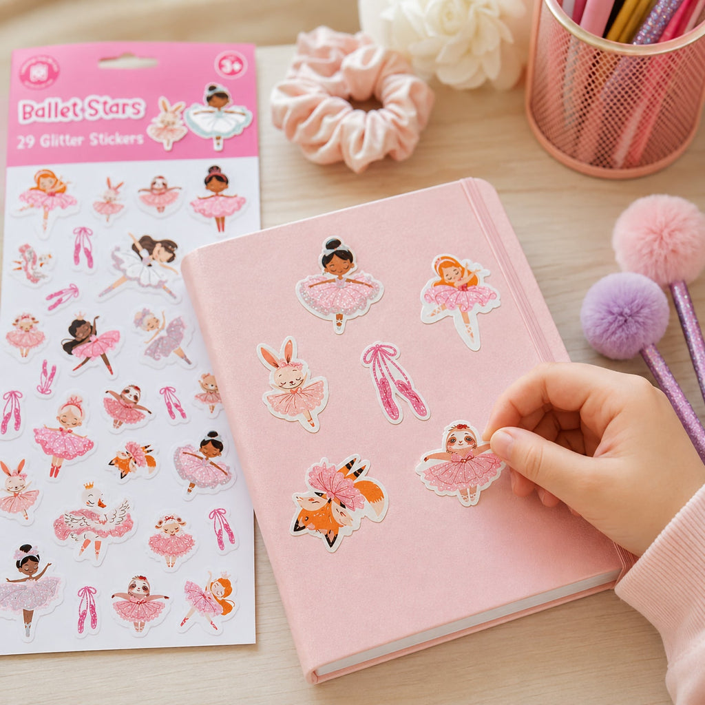 Ballet Stars Glitter Sticker Set of 29
