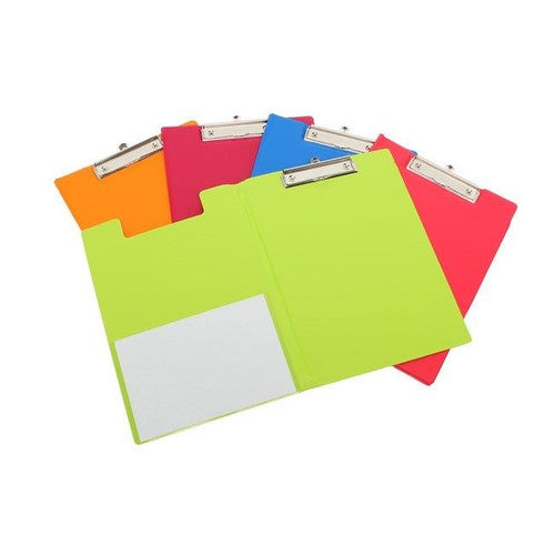 Bantex A4 Clipfolders Fruits PVC Assorted Colours Pack of 10