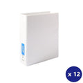 Bantex A4 Insert Binder Standard PP 3D Ring 50mm White Box of 12