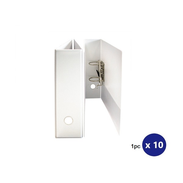 Bantex A4 Lever Arch Insert Binder with Finger Hole White Box of 10