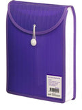 Bantex A4 Top Load Attache File Violet Box of 6