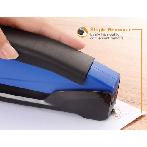 Bostitch InPower Antimicrobial Full Strip Stapler 20 Sheets Blue Black