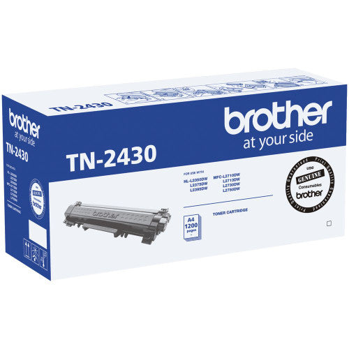 Brother TN2430 Standard Yield Toner Cartridge 1200 Pages Black