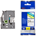 Brother TZe-161 Laminated Label Tape 36mm Black on Clear