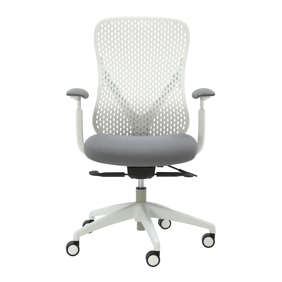 Buro Axon Chair with Arms Light Grey Frame