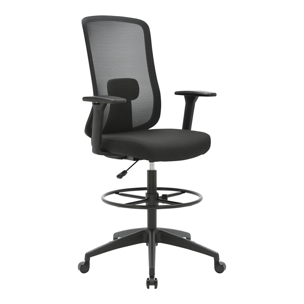 Buro Elan Drafting Chair with Arms Black