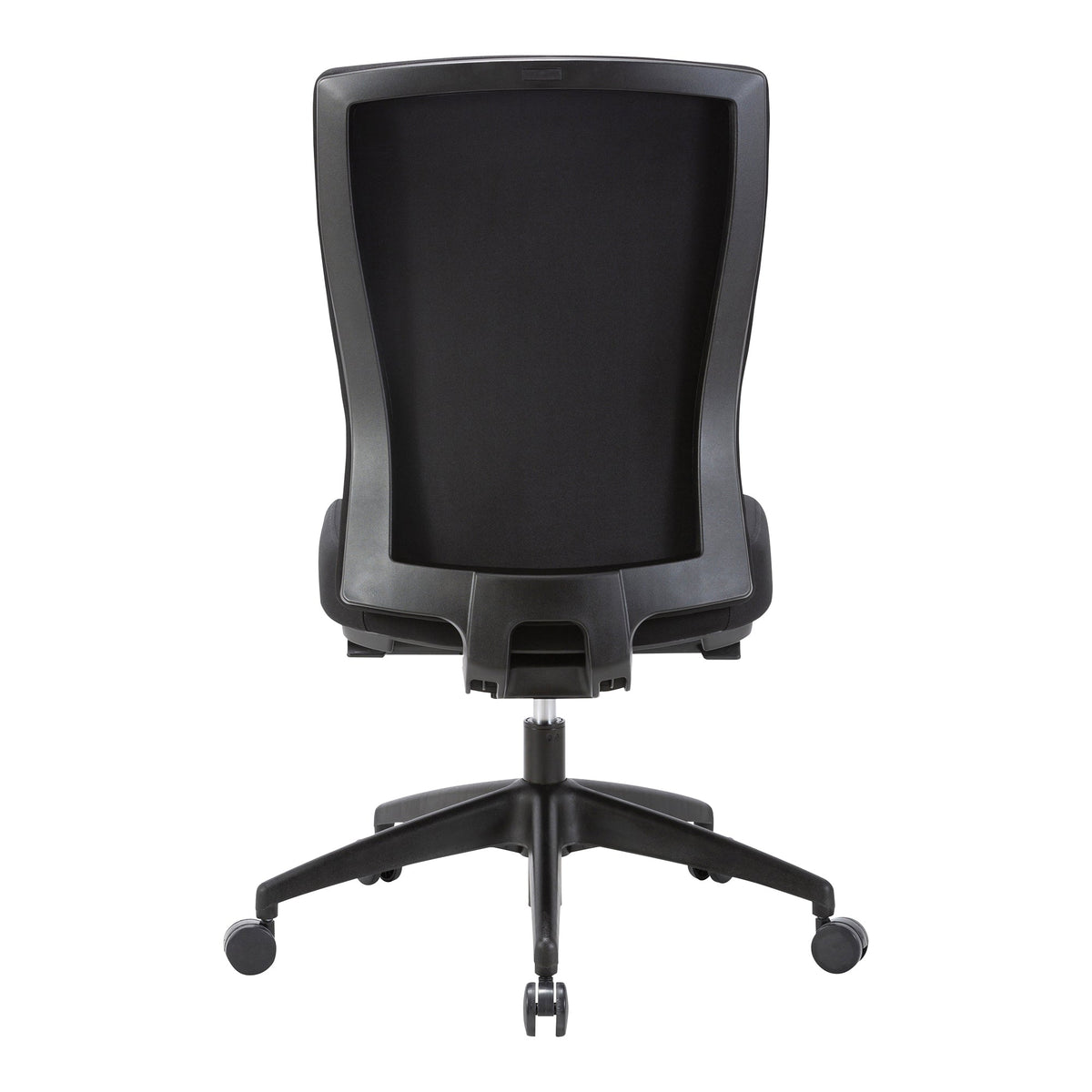 Buro Mentor Chair Upholstered Back Nylon Base with Arms Olive SafeTex