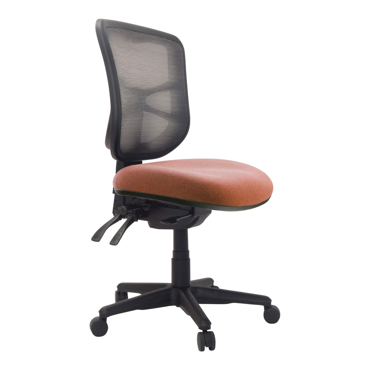 Buro Metro Chair with Seat Slide Nylon Base Without Arms Rust SafeTex