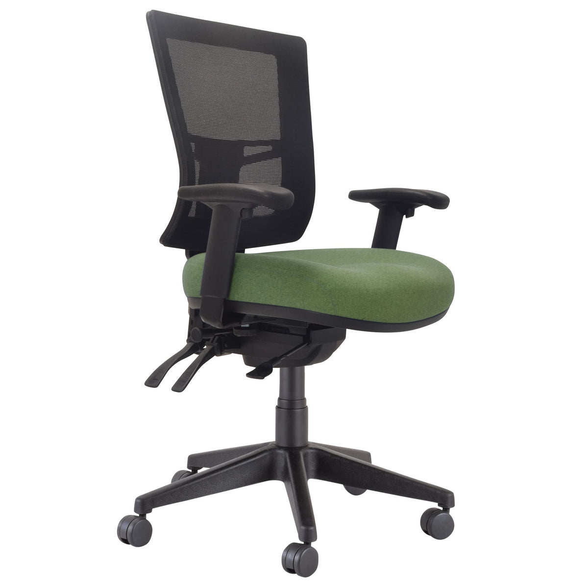 Buro Metro II 24/7 Chair Nylon Base with Arms Olive SafeTex