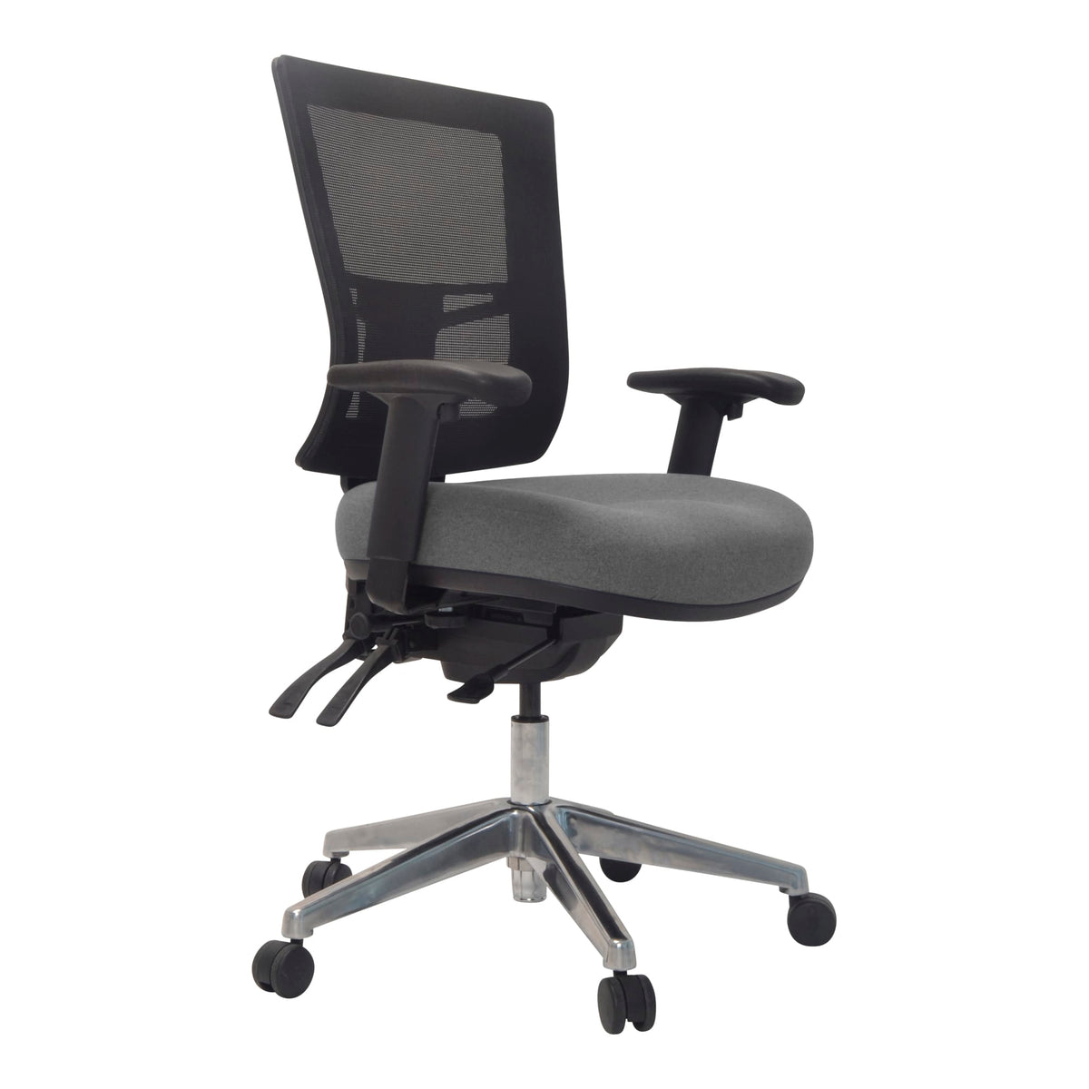 Buro Metro II 24/7 Chair Nylon Base with Arms Smoke SafeTex