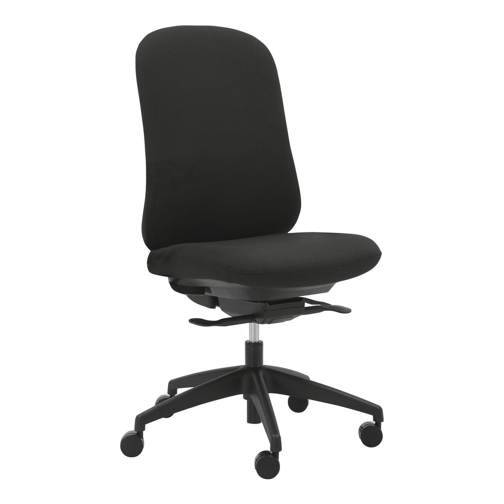 Buro Quantum Chair Upholstered Back Without Arms Black