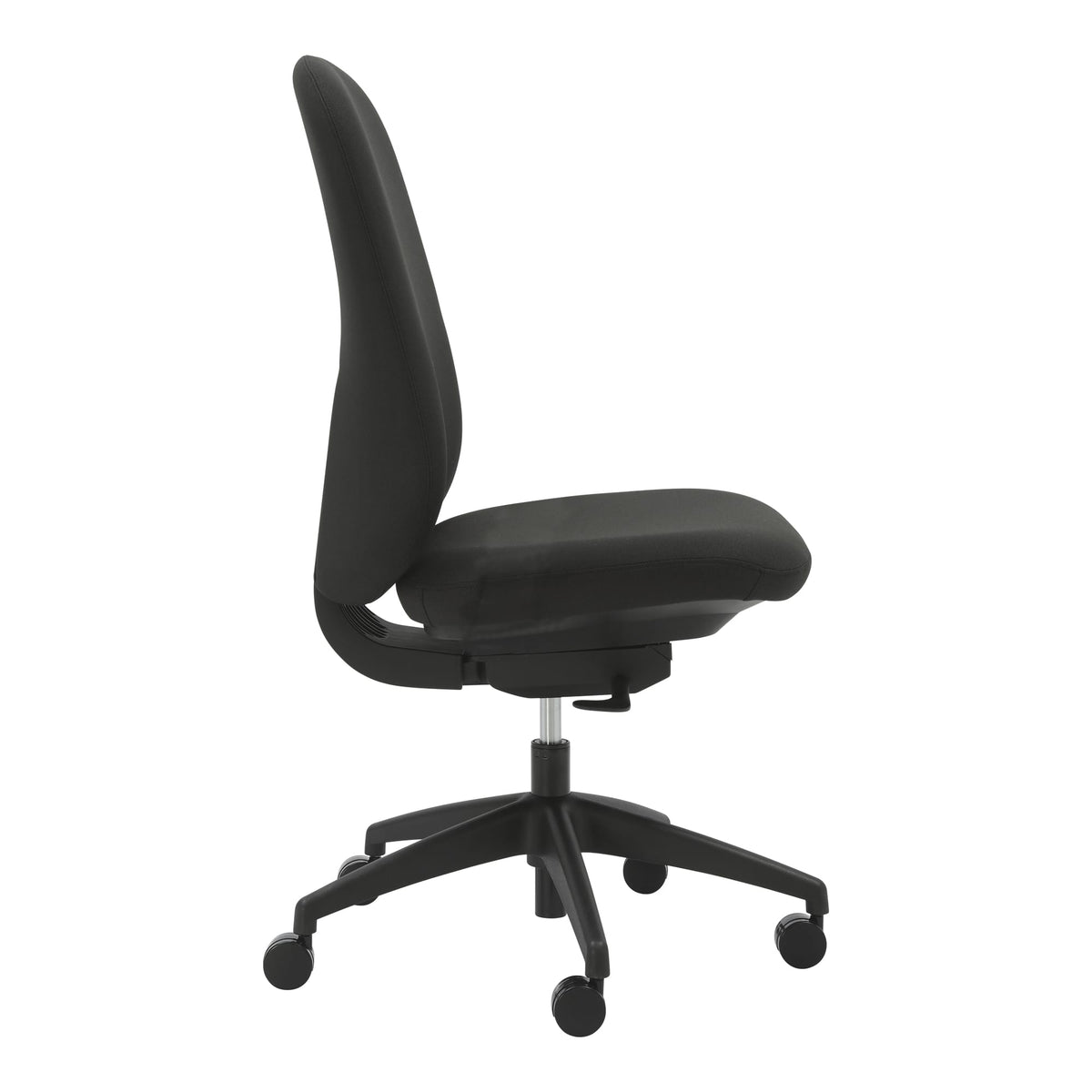Buro Quantum Chair Upholstered Back Without Arms Black