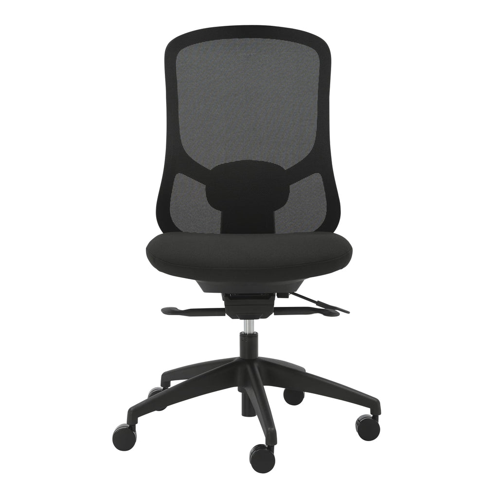 Buro Quantum Chair Mesh Back Without Arms Black