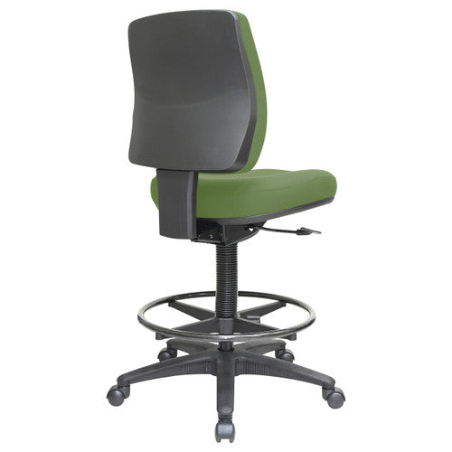 Buro Roma Drafting Chair 1 Lever Mid Back Green