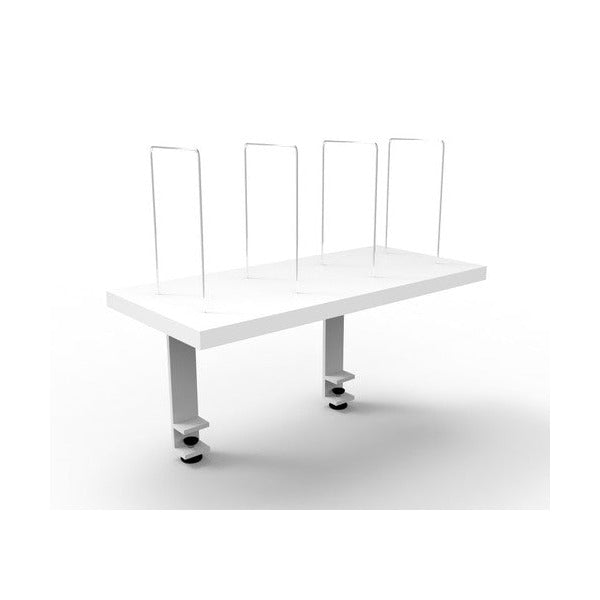 Rapidline Rapid Infinity Desk Mounted Shelf Clamp Fixing Natural White / White Satin