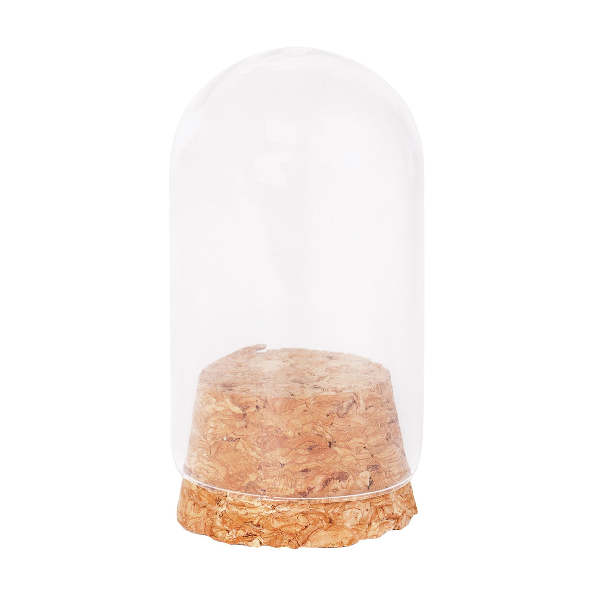 Zart Glass Mini Domes Pack of 10 Clear Glass with Natural Cork Base 50 x 30mm