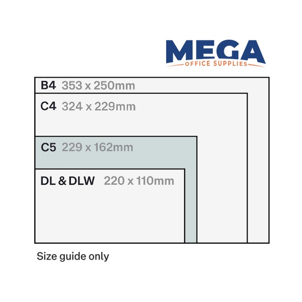 Candida C5 Envelopes 100gsm Plain Face Non-Secretive Pocket Peel and Seal 229 x 162mm Box of 500