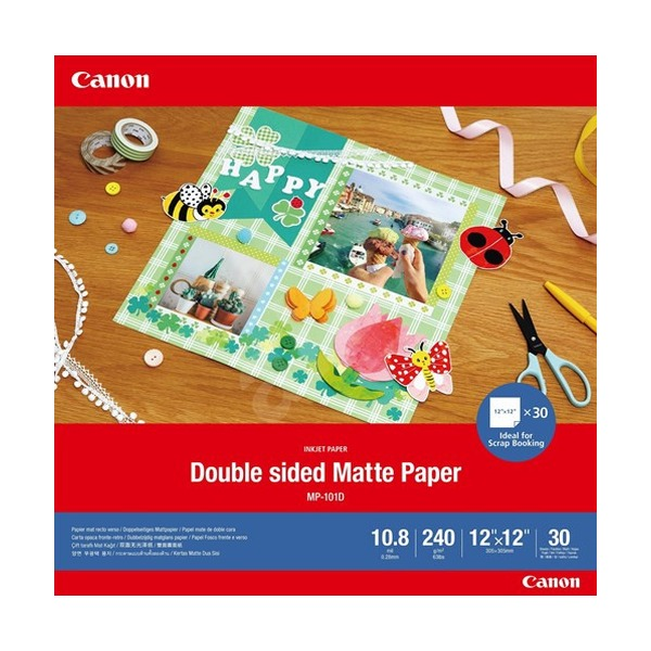 Canon Double-sided Matte Paper 12x12 30 Pack MP-101D12x12