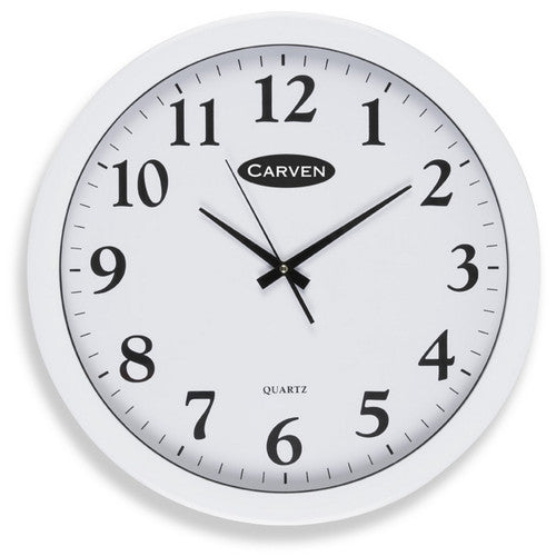 Carven Wall Clock 450mm White Frame