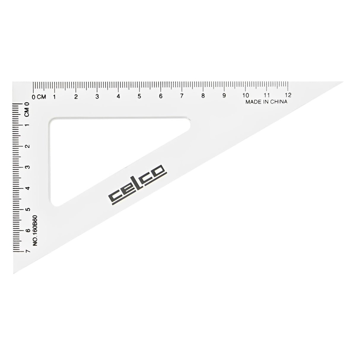 Celco 60 Degree Set Squares 16cm Clear