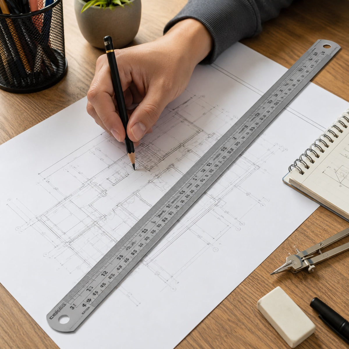 Celco Steel Ruler 45cm Stainless Steel