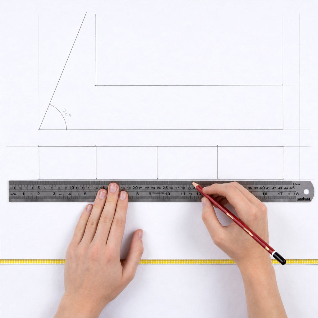 Celco Steel Ruler 45cm Stainless Steel