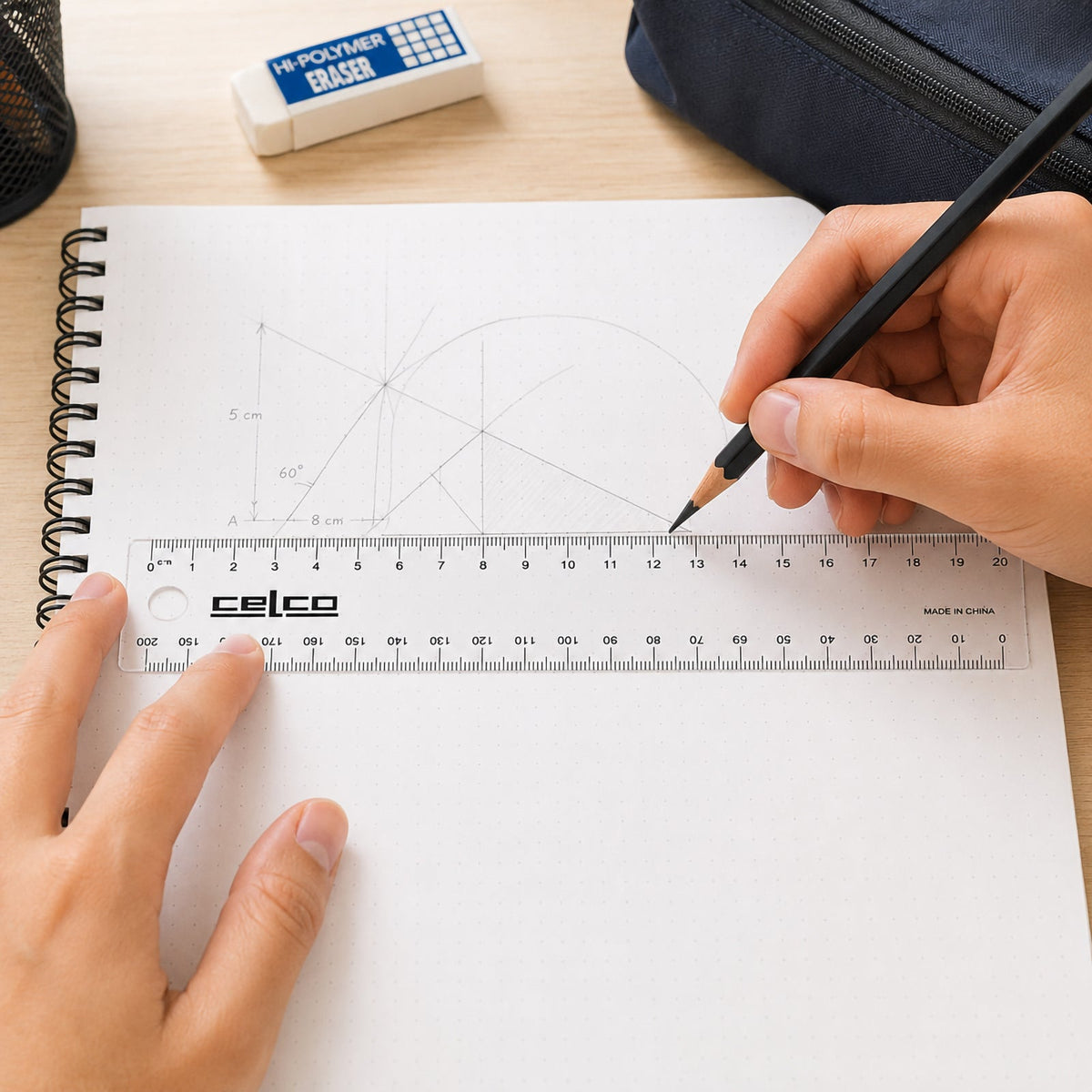 Celco 20cm Ruler Clear T111