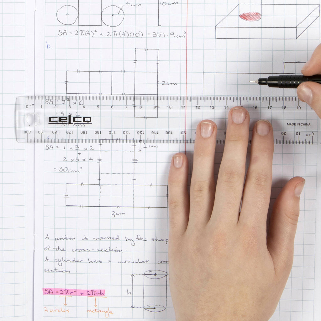 Celco 20cm Ruler Clear T111
